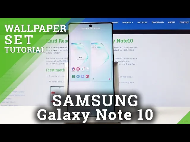 Video thumbnail for How to Change Wallpaper in SAMSUNG Galaxy Note 10 - Update Desktop