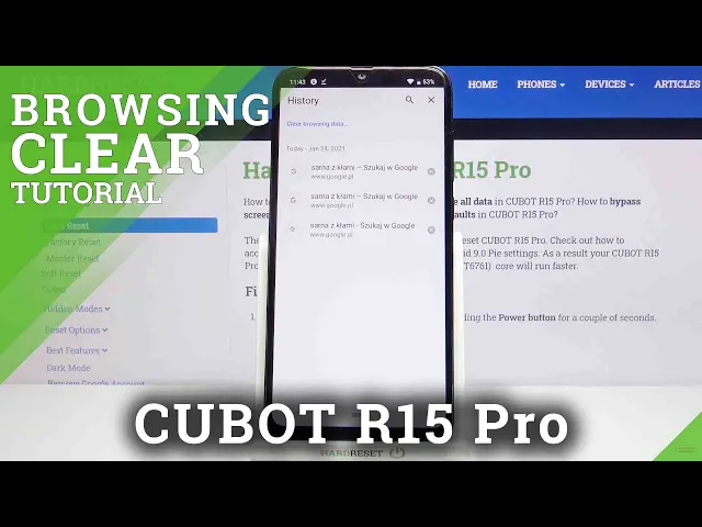 Video thumbnail for How to Clear Browsing Data in CUBOT R15 Pro – Delete Page History