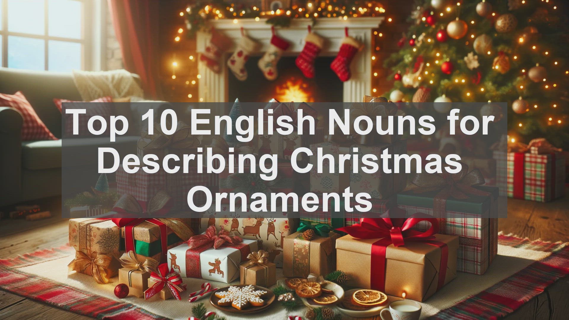 'Video thumbnail for Top 10 English Nouns for Describing Christmas Ornaments'