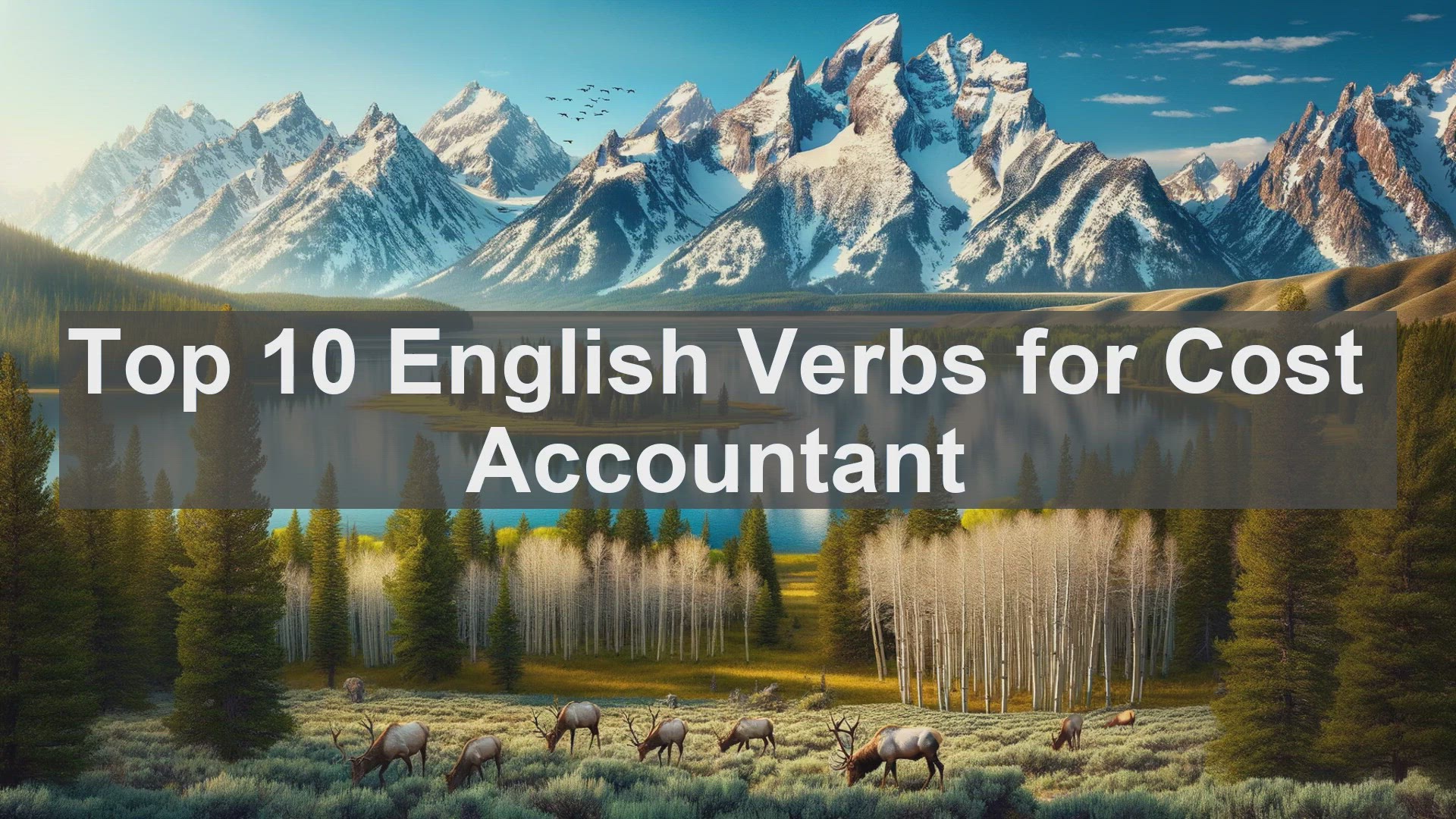 'Video thumbnail for Top 10 English Verbs for Cost Accountant'