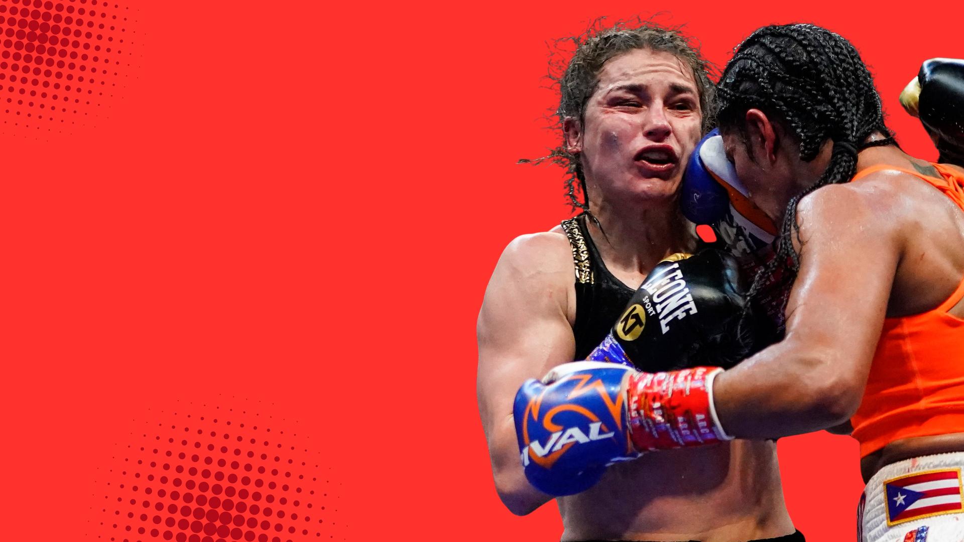 'Video thumbnail for Crunch time in NYC - Katie Taylor and Amanda Serrano weigh-in ahead of their highly-anticipated trilogy fight'