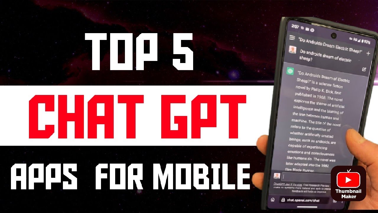 Video thumbnail for 5 AI ChatGPT Apps You NEED to Know About Right Now | chatGPt apps for Android iphone.
