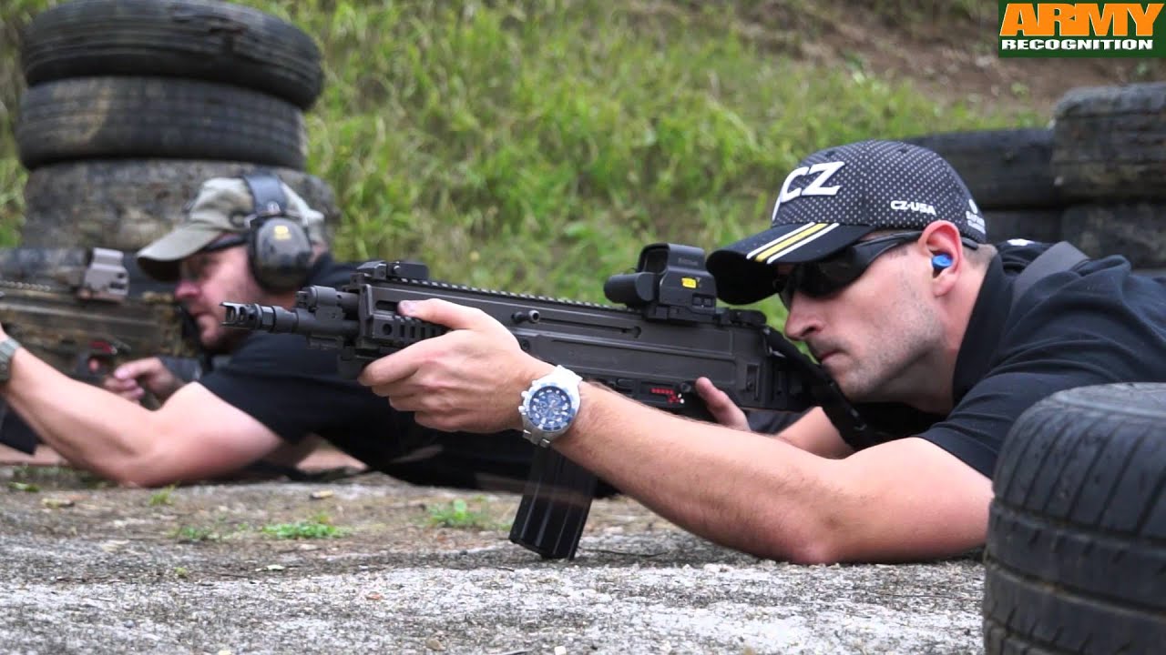 Video thumbnail for CZ 805 BREN assault rifle live test firing review Czech Republic Army Recognition Web TV