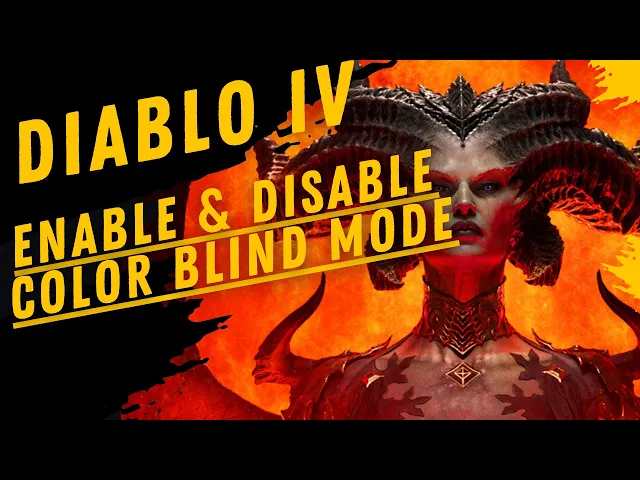 Video thumbnail for How To Enable & Disable Color Blind Mode In Diablo IV