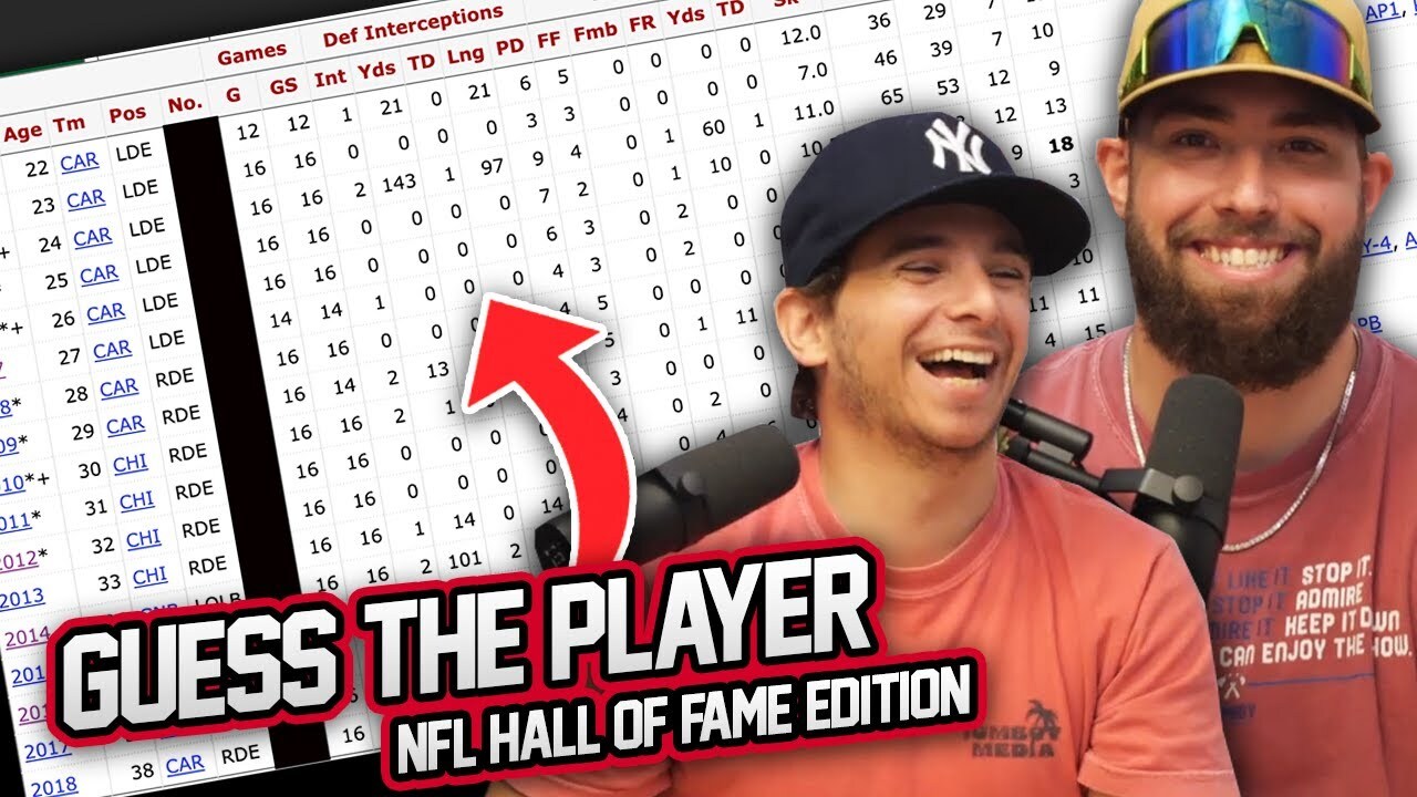 'Video thumbnail for Can We Name These HALL OF FAME NFL Players By Their Stats? (Refguess)'