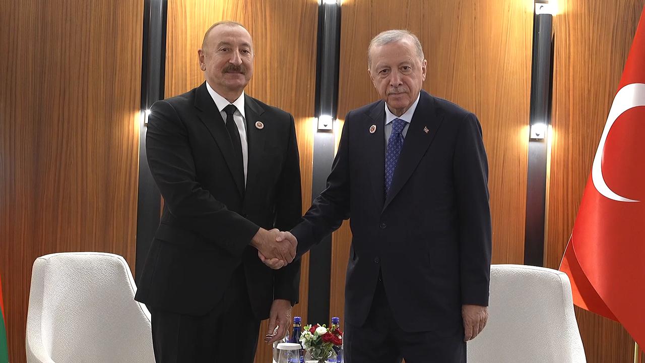 Video thumbnail for Kyrgyzstan: Turkish president meets his Azerbaijani counterpart in Bishkek.