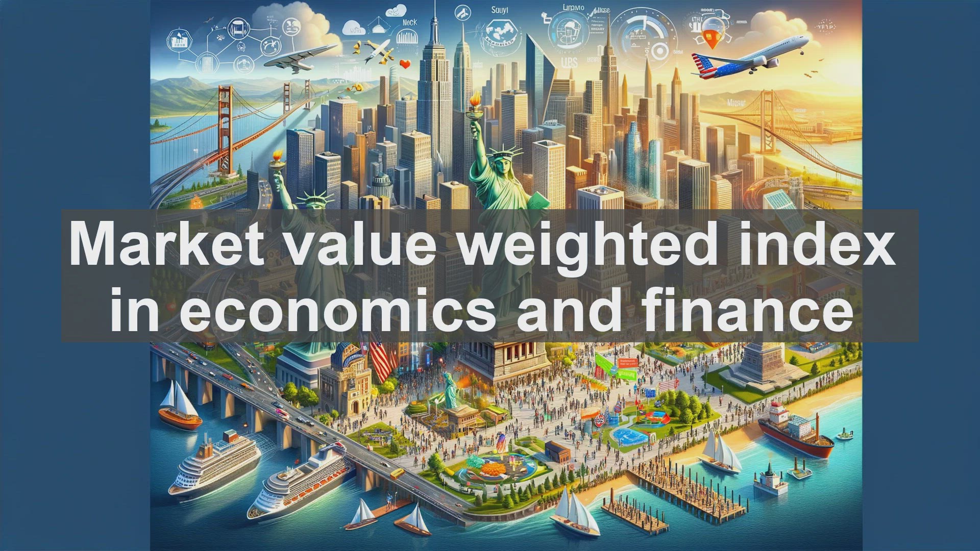 'Video thumbnail for Market value weighted index in economics and finance'