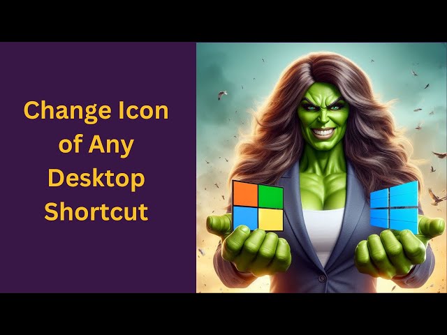 'Video thumbnail for How to Change Icon of Any Desktop Shortcut on Windows 11 or 10 | GearUpWindows Tutorial'