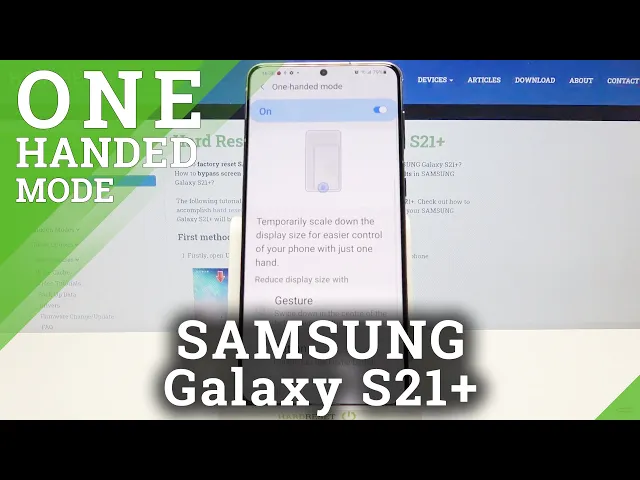 Video thumbnail for How to Activate One-Handed Mode – Screen Easy Usage on SAMSUNG Galaxy S21+