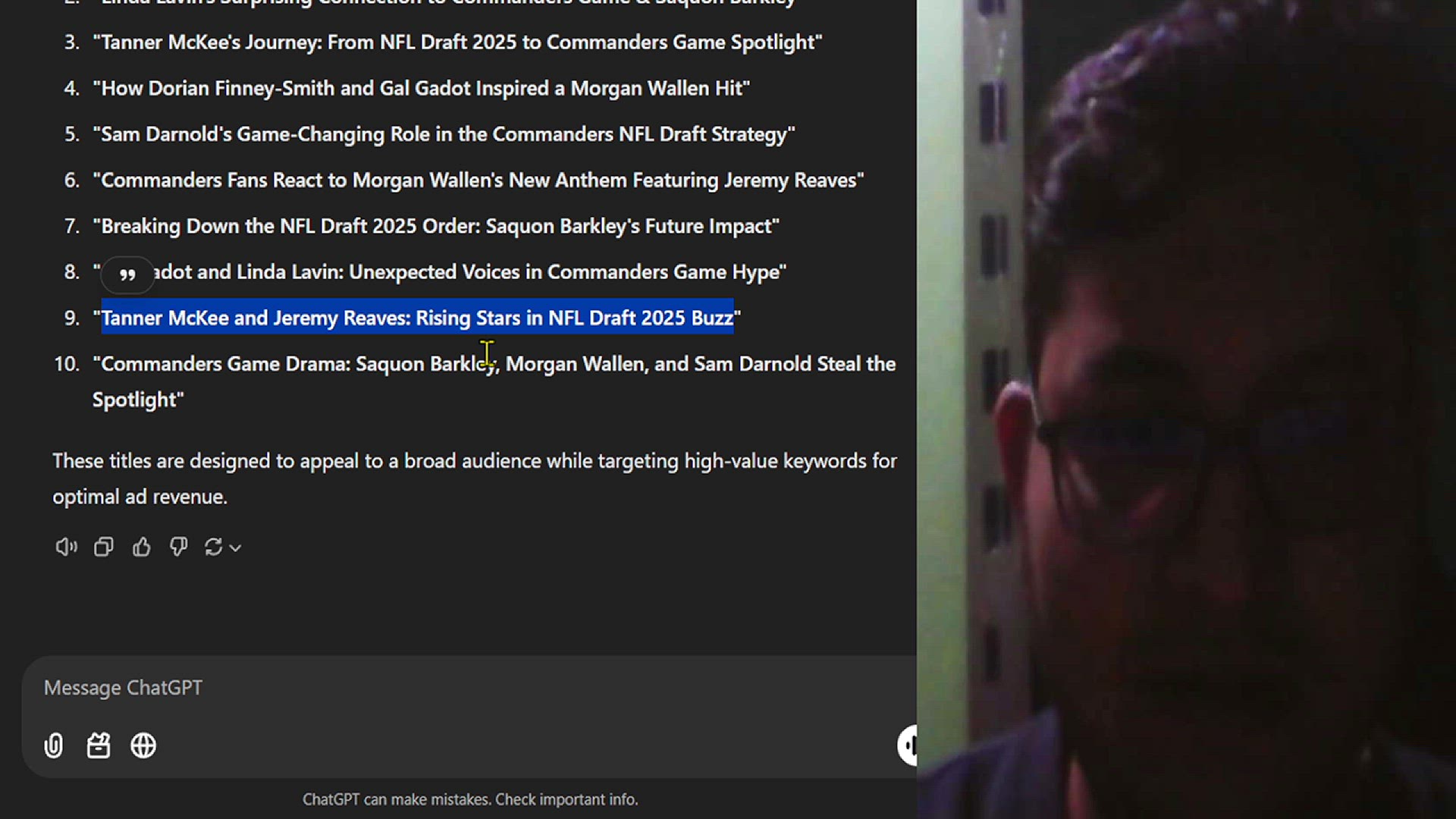 Video thumbnail for Tanner McKee and Jeremy Reaves Rising Stars in NFL Draft 2025 Buzz