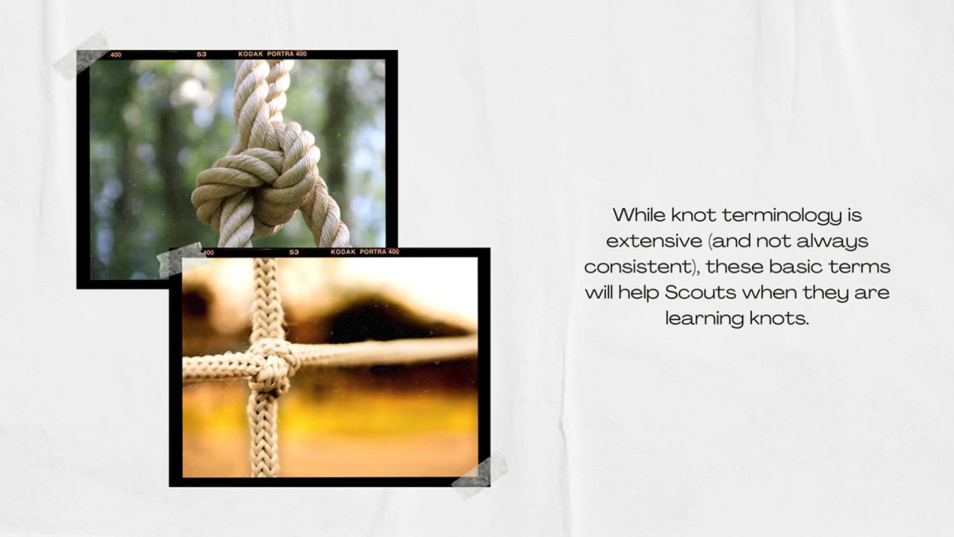 'Video thumbnail for Knot Terminology'