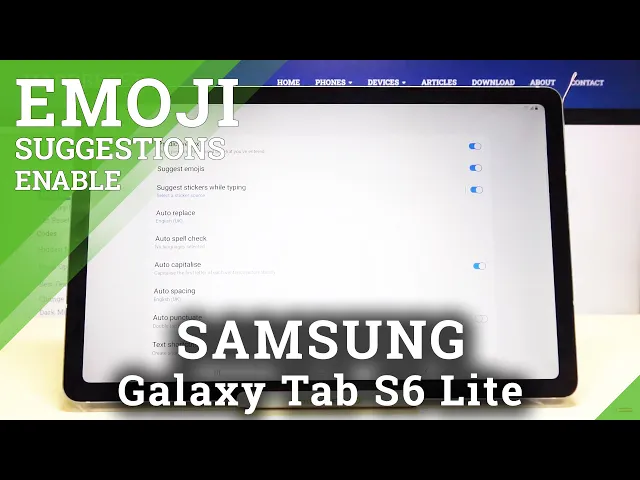Video thumbnail for How to Enable Emoji Suggestion in SAMSUNG Galaxy Tab S6 Lite – Keyboard Settings