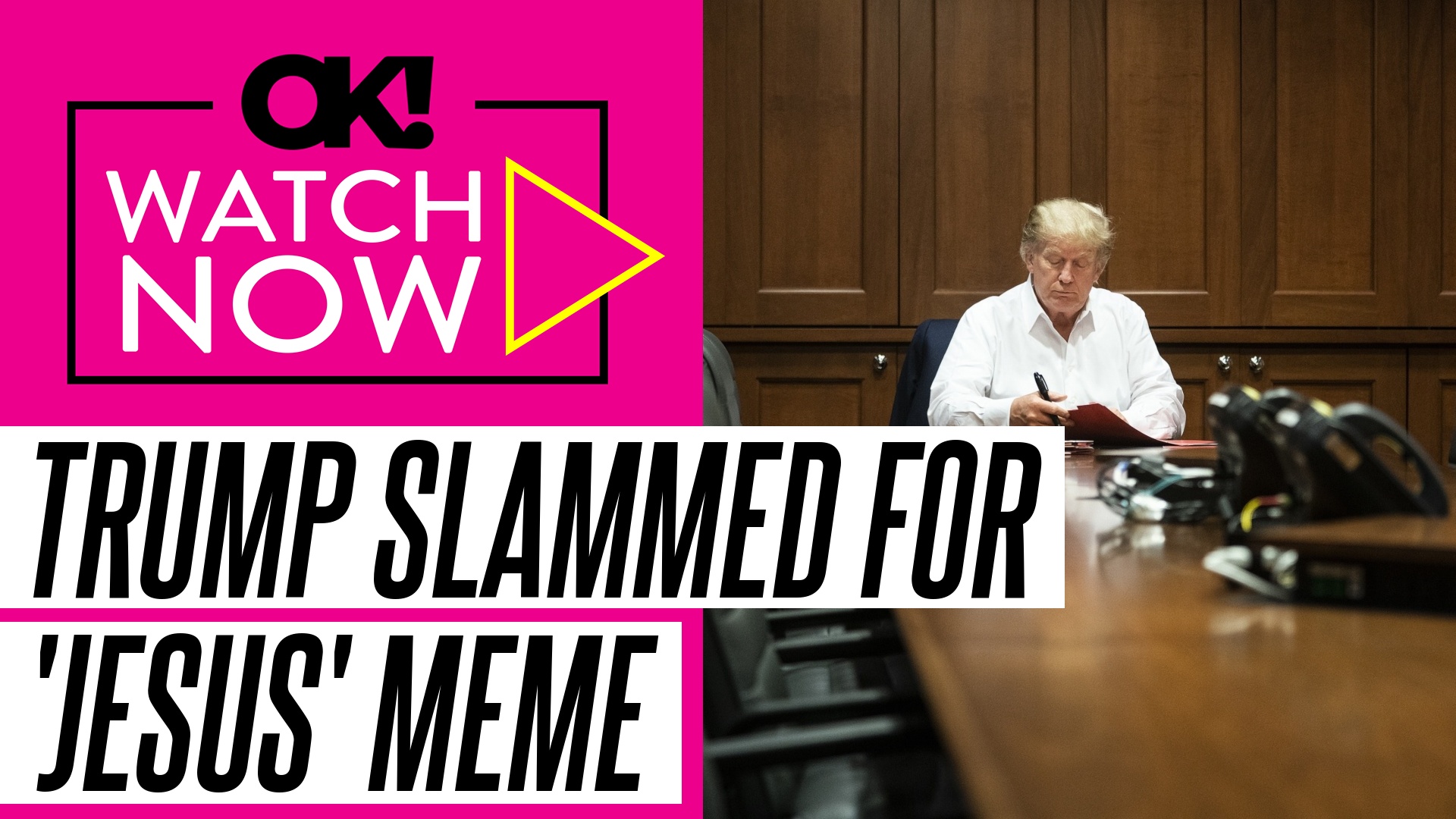 Video thumbnail for Donald Trump Skewered Over 'Jesus' Meme as Backlash Grows After Viral Post