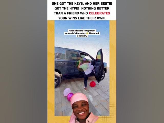 Video thumbnail for Nothing better than a friend who celebrates your wins like their own 🔑🙌