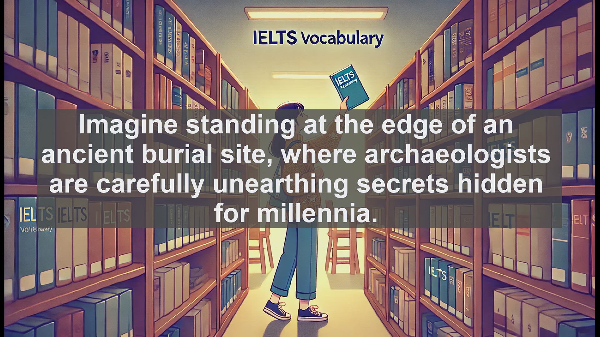 'Video thumbnail for 5000 Must Know IELTS 8.0 Vocabulary - Excavate: Uncover the Meaning of This Essential IELTS Vocabulary Word'