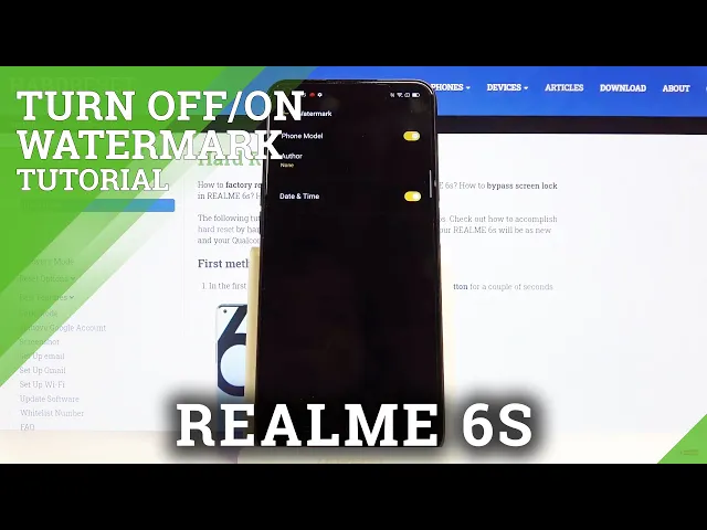 Video thumbnail for How to Customize Camera Watermark in REALME 6s – Change Photo Watermark