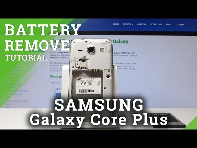 Video thumbnail for How to Remove Battery in SAMSUNG Galaxy Core Plus - Soft Reset