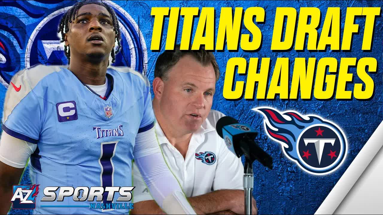 Video thumbnail for a to z sports nashville: titans 2026 draft impact after browns win and betterhelp sponsorship