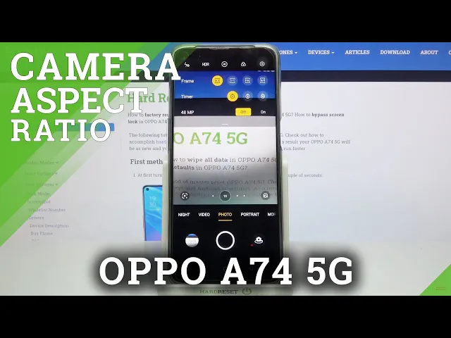 Video thumbnail for Adjust Camera Aspect Ratio – Manage Camera Settings on OPPO A74 5G