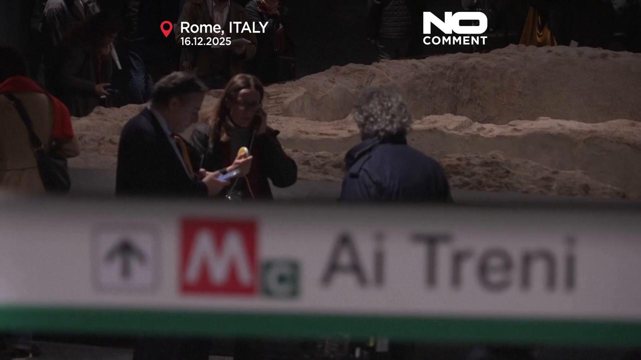 Video thumbnail for Rome opens two new Metro C stations, showcasing ancient ruins near Colosseum