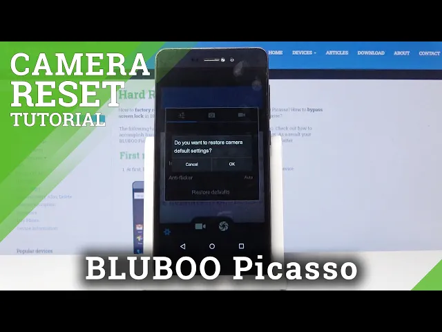 Video thumbnail for How to Restore Camera Settings in BLUBOO Picasso - Reset Camera