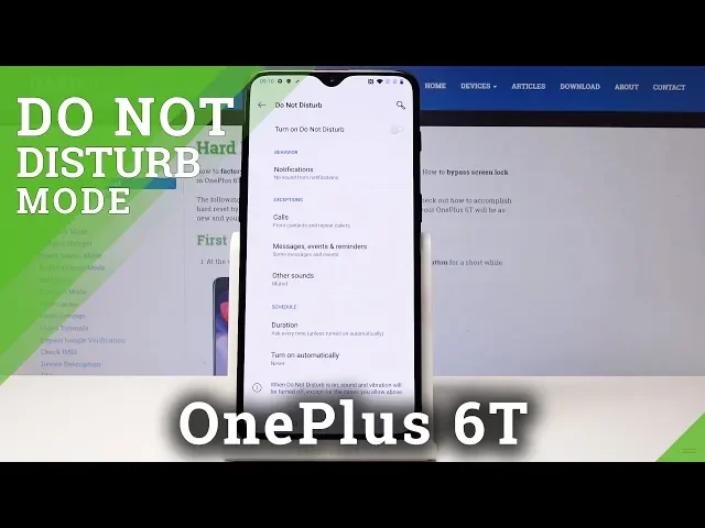 Video thumbnail for How to Activate Do Not Disturb Mode in OnePlus 6T - DND Mode