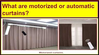 'Video thumbnail for What are motorized or automatic curtains?'