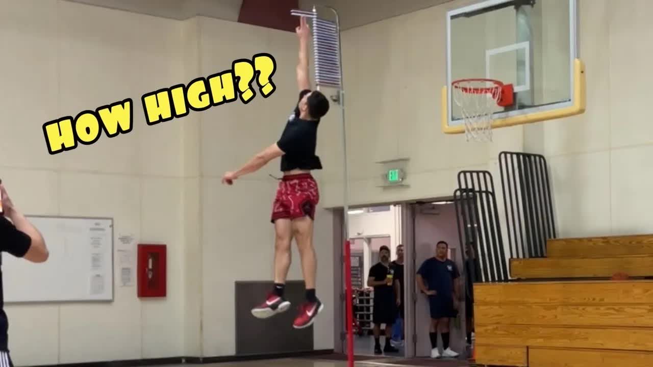 'Video thumbnail for Testing My One Foot Vertical Jump'