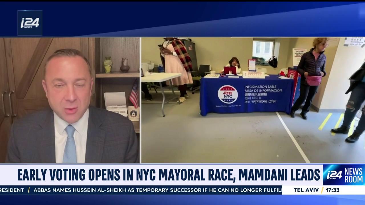 'Video thumbnail for Early voting opens in NYC mayoral race, Mamdani leads'
