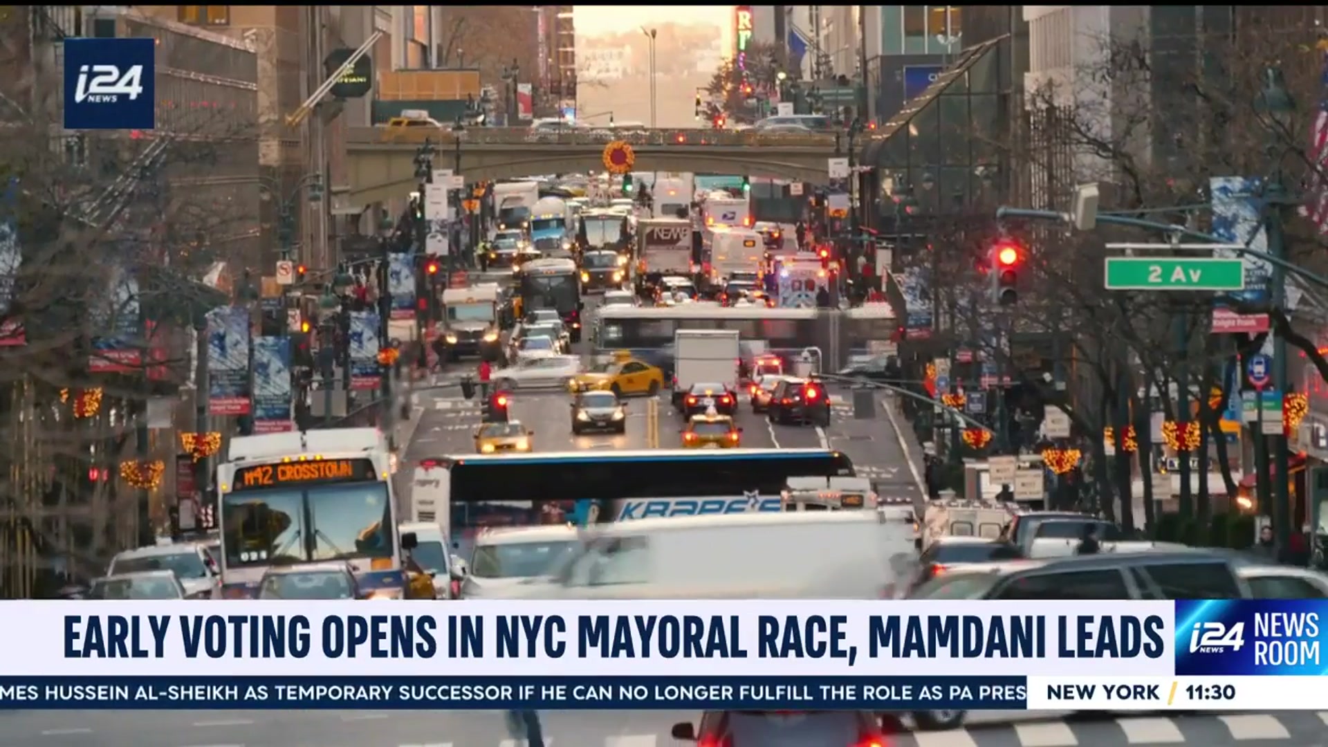 'Video thumbnail for Early voting opens in NYC mayoral race, Mamdani leads'