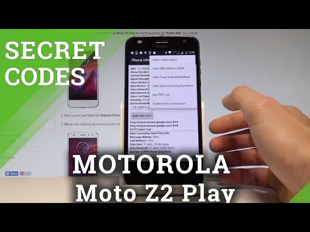Video thumbnail for Secret Codes MOTOROLA Moto Z2 Play - Tricks & Hidden Mode |HardReset.info