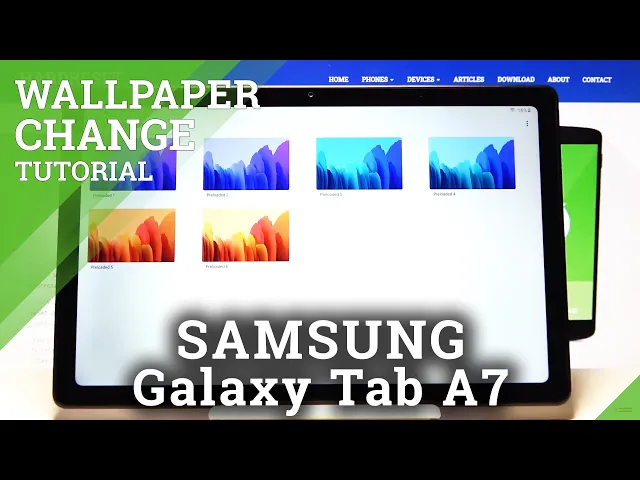 Video thumbnail for How to Personalize Desktop Look on SAMSUNG Galaxy TAB A7 2020 – Change Wallpaper
