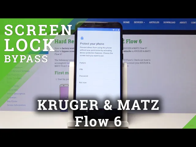 Video thumbnail for How to Hard Reset KRUGER & MATZ Flow 6 - Bypass Screen Lock