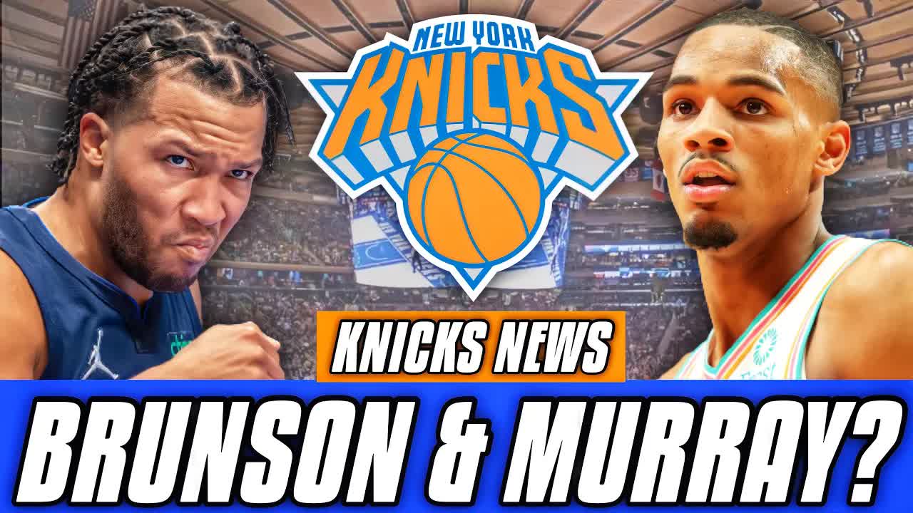 'Video thumbnail for NY Knicks SIGNING Jalen Brunson To 4-Year/$110M Deal & TRADING For Dejounte Murray?! | Knicks News'