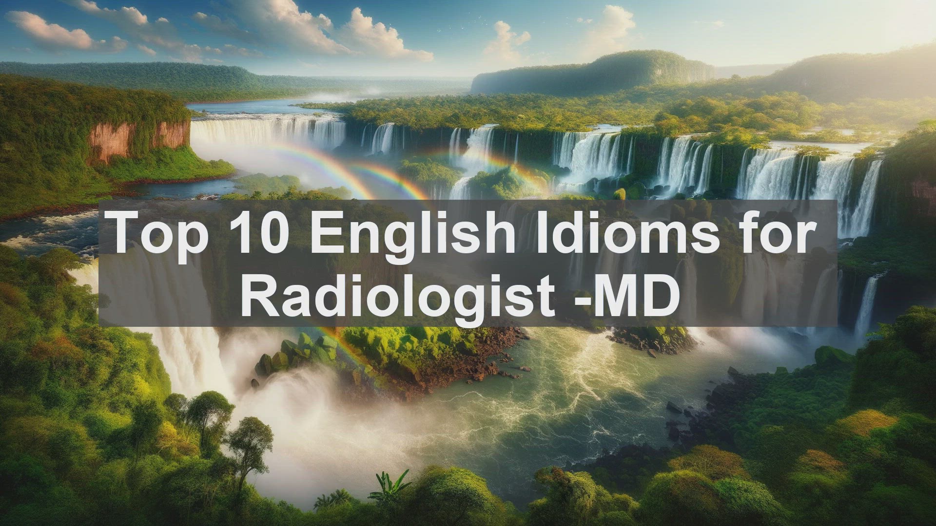 'Video thumbnail for Top 10 English Idioms for Radiologist MD'