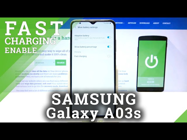 Video thumbnail for How to Manage Fast Charging in SAMSUNG Galaxy A03s – Turn On / Off Fast Charging