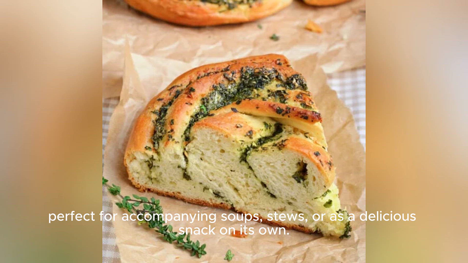 Video thumbnail for herb bread recipe