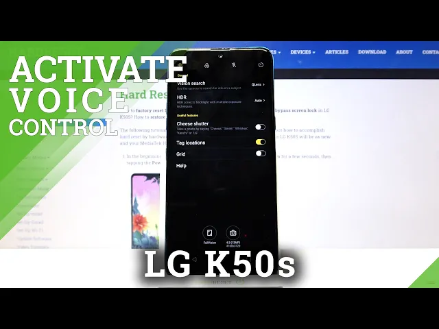 Video thumbnail for LG K50s - Activate Camera Voice Control