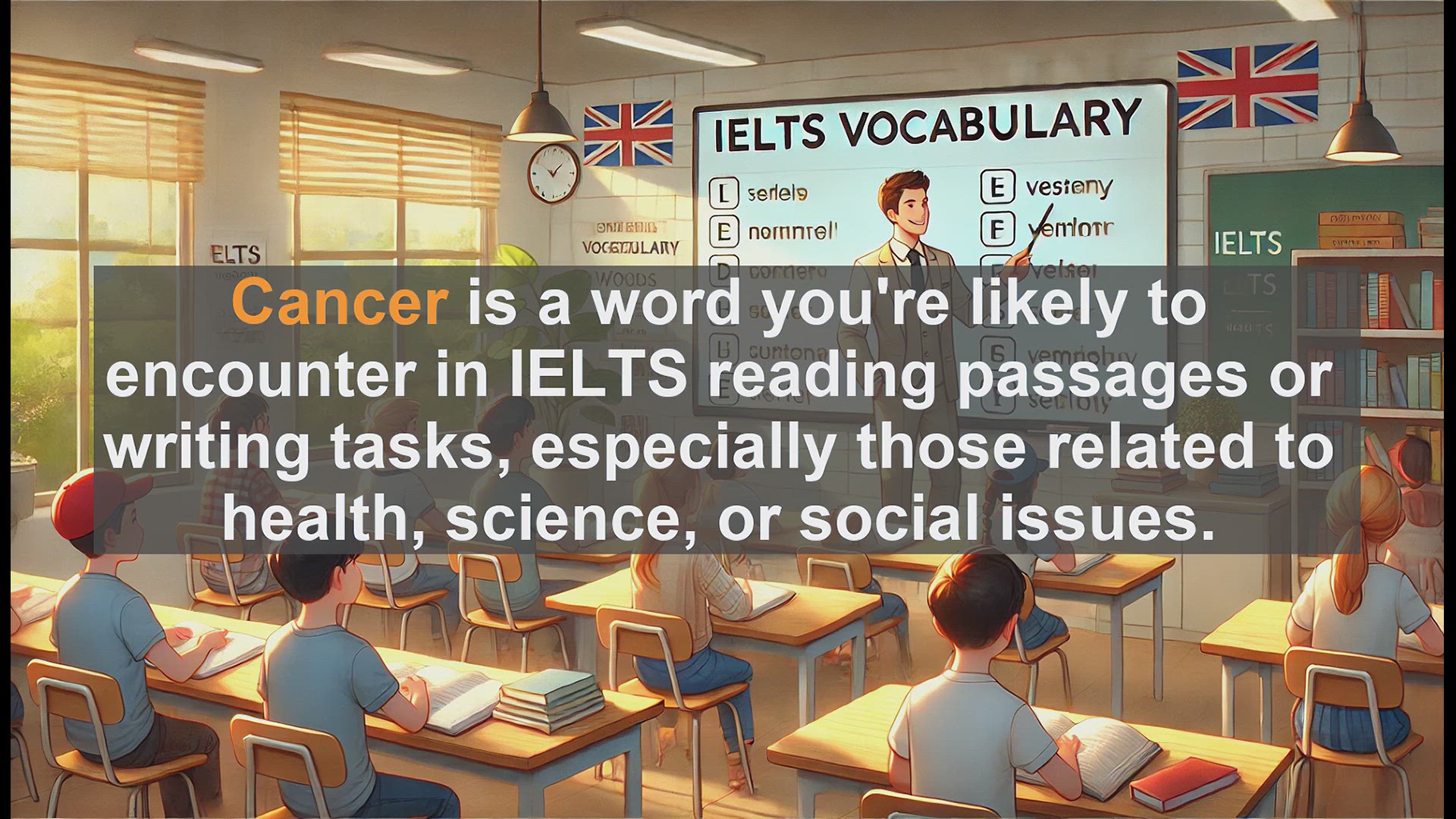 'Video thumbnail for 2500 Must Know IELTS 6.5 Vocabulary - Cancer: Key IELTS Vocabulary for Health and Science Topics'