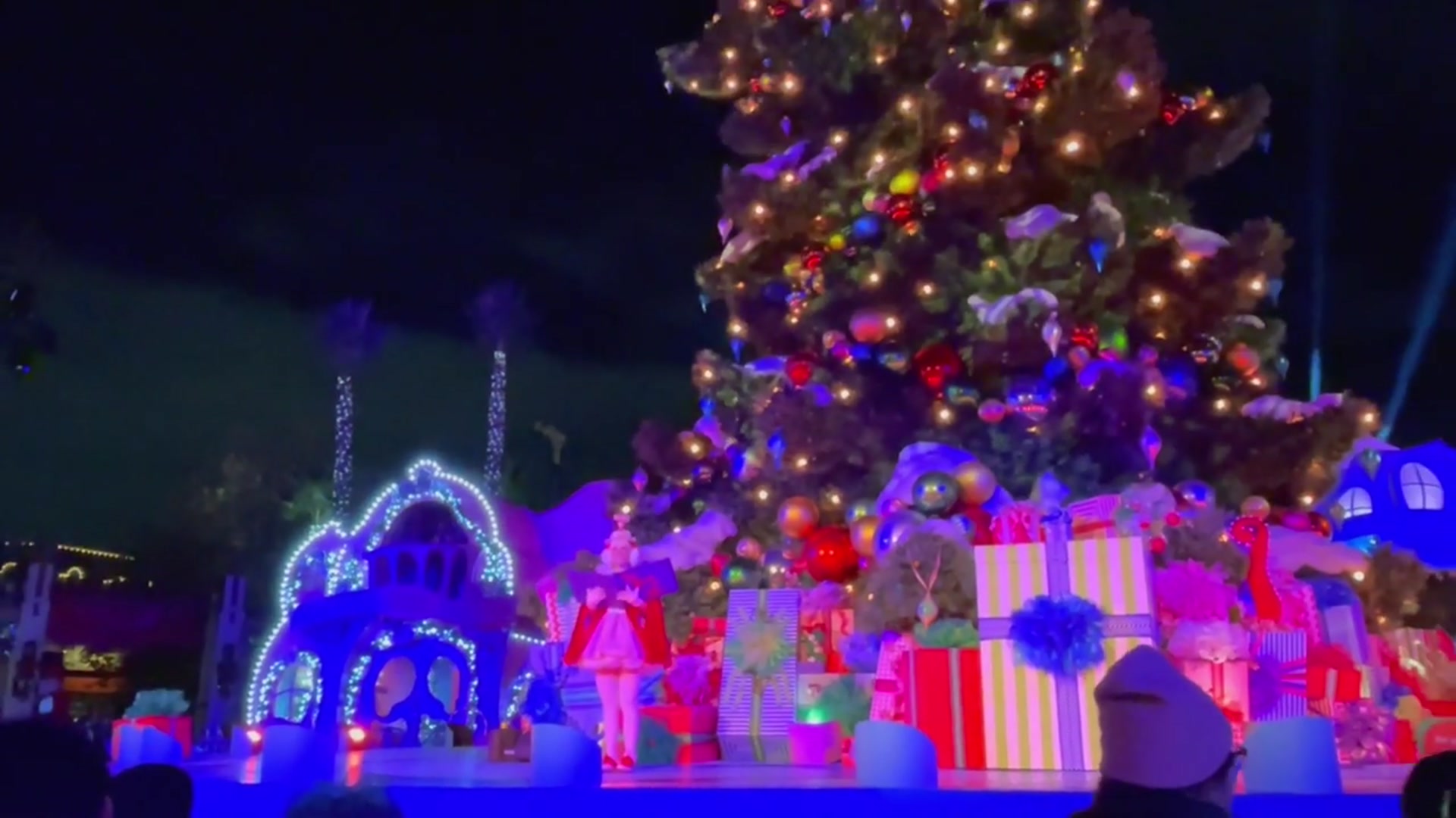 'Video thumbnail for Grinchmas Tree Lighting and Wintery Snowfall'