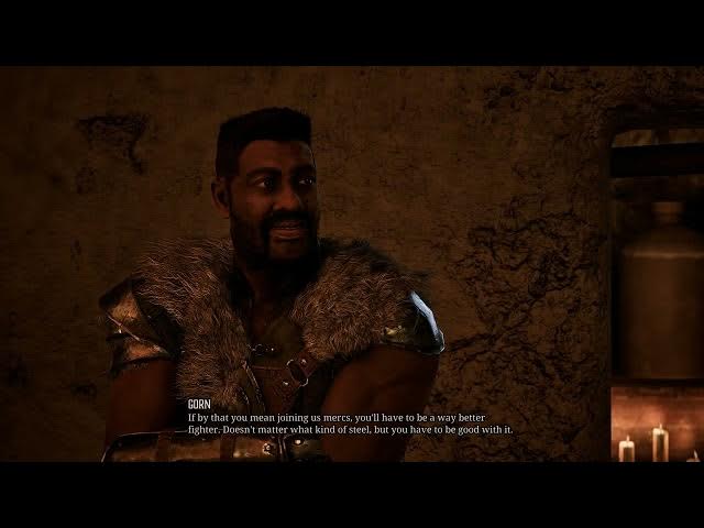 Video thumbnail for Gothic Remake - Chapter 1 New Camp: A Roof Over My Head: Meet Gorn | Dialogue Tree Gameplay