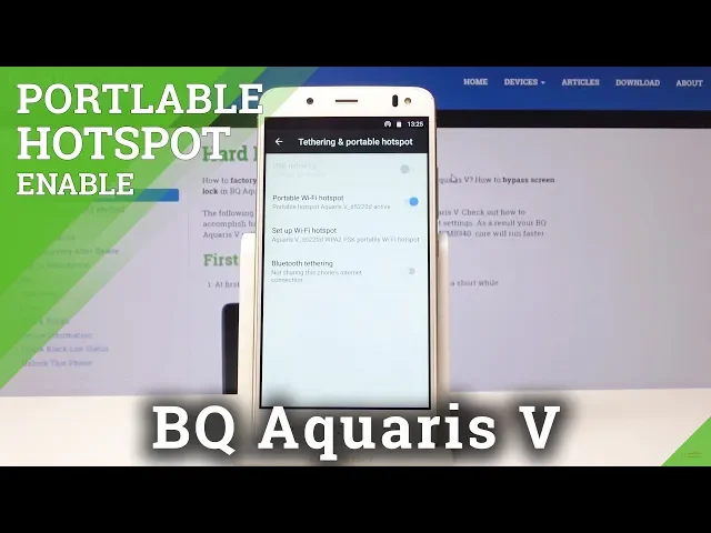 Video thumbnail for How to Set Up Portable Hotspot in BQ Aquaris V - Wi-Fi Hotspot