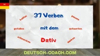 'Video thumbnail for 37 Verben mit Dativ'