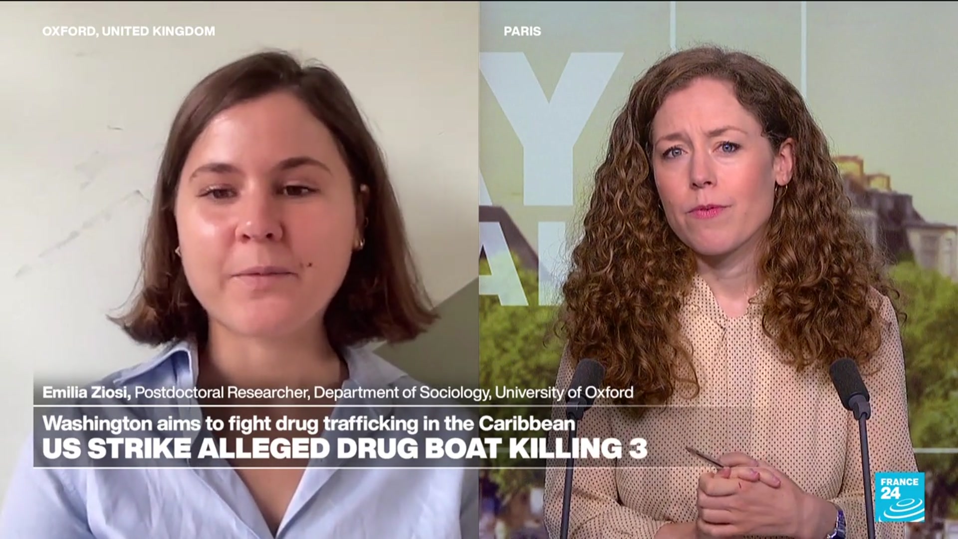 'Video thumbnail for US forces strike third alleged drug vessel killing three, Trump says'