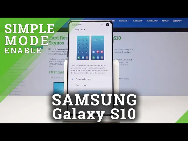 Video thumbnail for How to Use Easy Mode in SAMSUNG Galaxy S10 - Large Icons