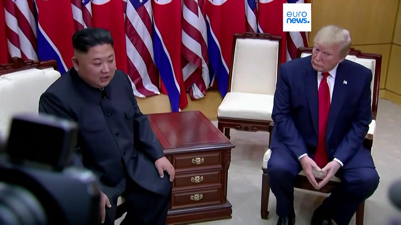 Video thumbnail for South Korean president urges Trump dialogue with Pyongyang