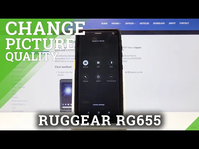 Video thumbnail for How to Change Resolution of Picture in RugGear RG655 - Set Up Different Pic Resolution