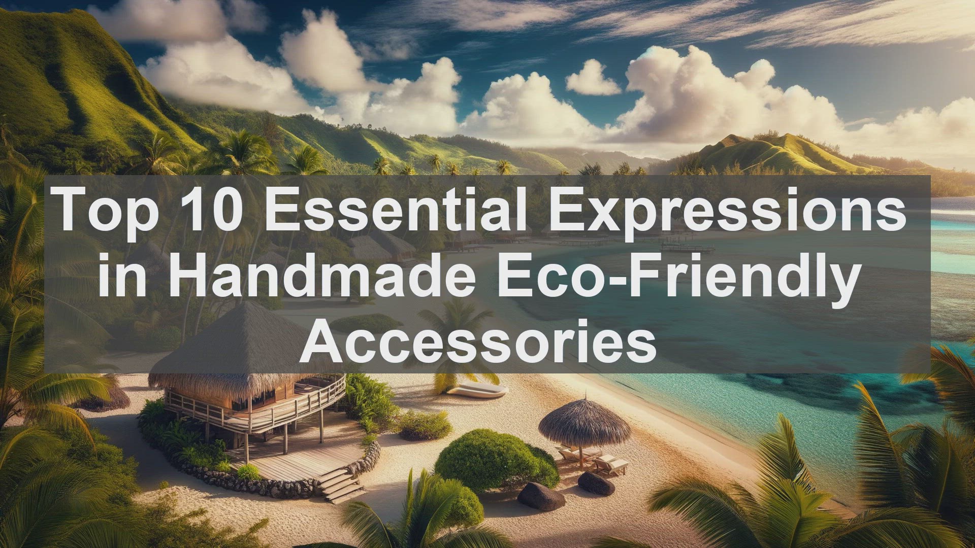 'Video thumbnail for Top 10 Essential Expressions in Handmade EcoFriendly Accessories'