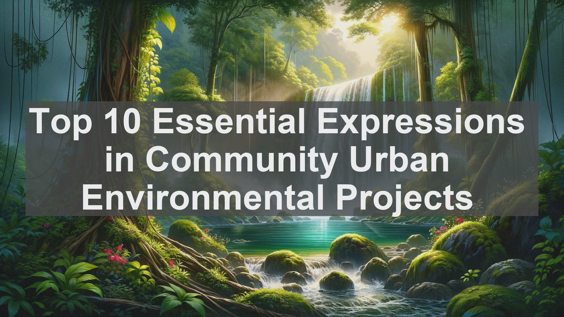 'Video thumbnail for Top 10 Essential Expressions in Community Urban Environmental Projects'
