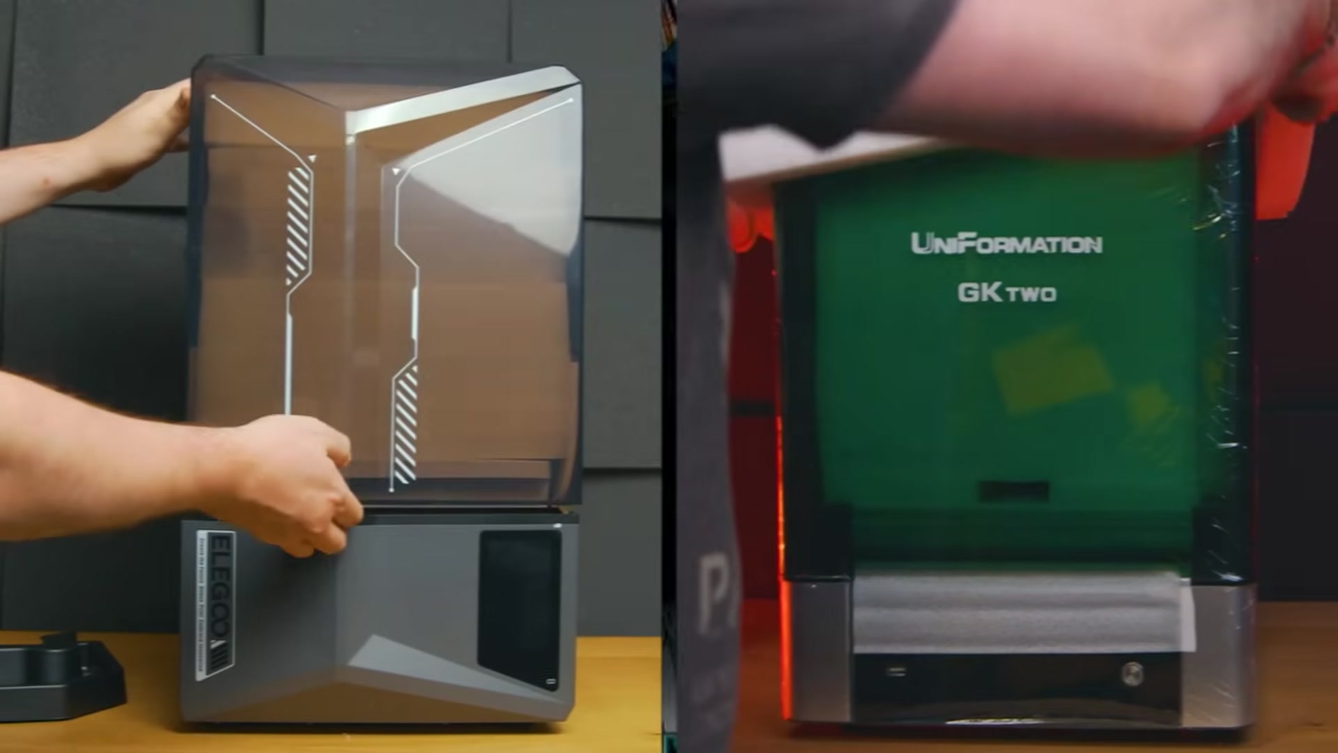 'Video thumbnail for Elegoo Saturn 4 Vs Uniformation GK Two (Two) - The 10" Printer SHOWDOWN'